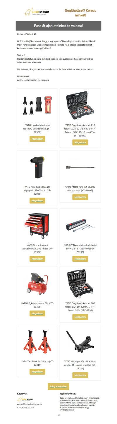 Nézd csak mi mindennel készültünk Neked!