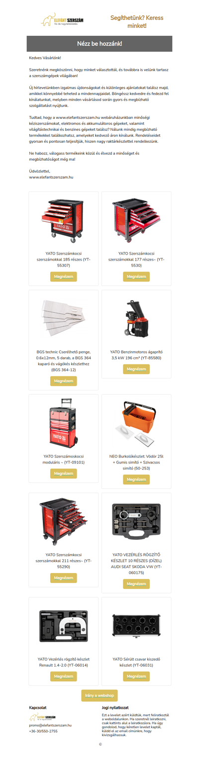 Valamivel készültünk Neked!