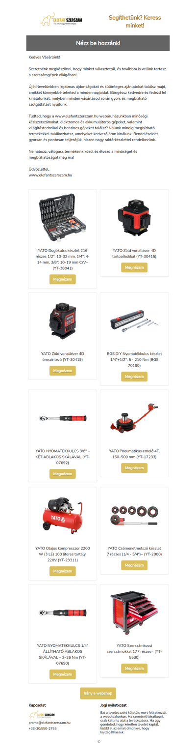 Valamivel készültünk Neked!