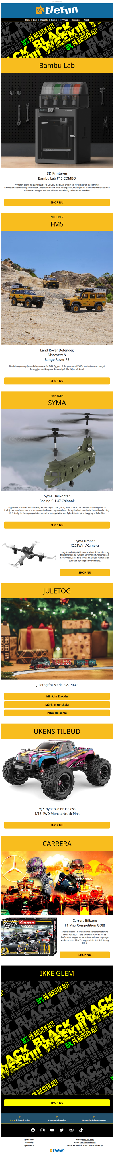 Glem ikke, Black Week fortsætter!