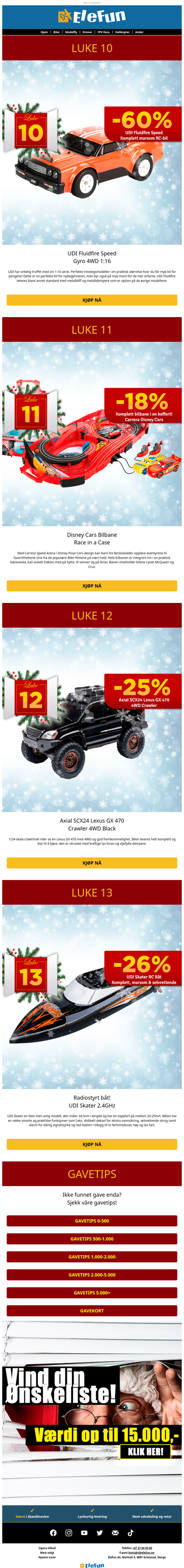 Årets gavetips og lukekupp