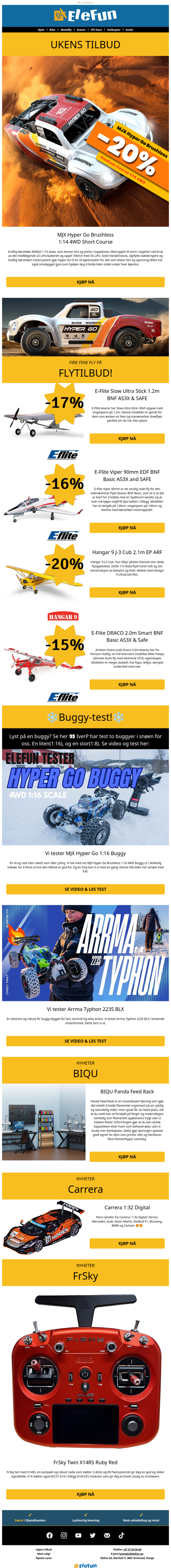 Hyper Go tilbud og fire fine fly