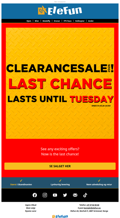 Last chance Clearance Sale 2026! 🛒🏃