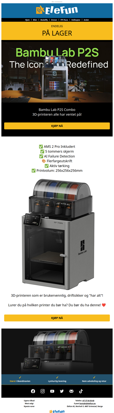 3D-printeren alle vil ha ❤️