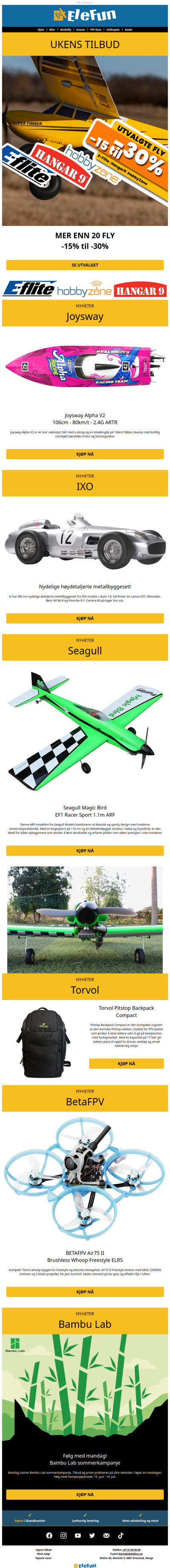 Mer enn 20 fly på kampanje 🛩️