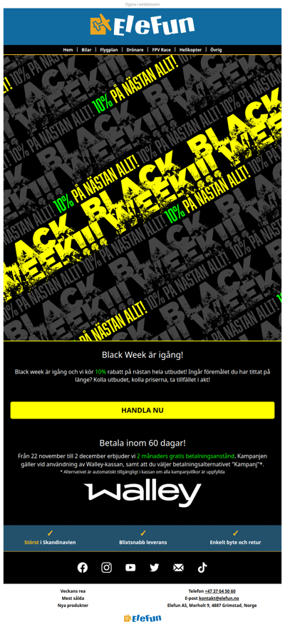 NU! ⚫ Black Week på Elefun