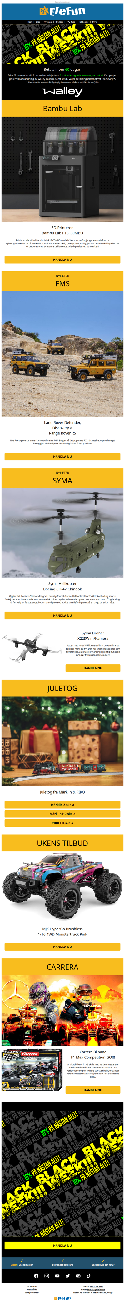 Black Week! Betala inom 60 dagar