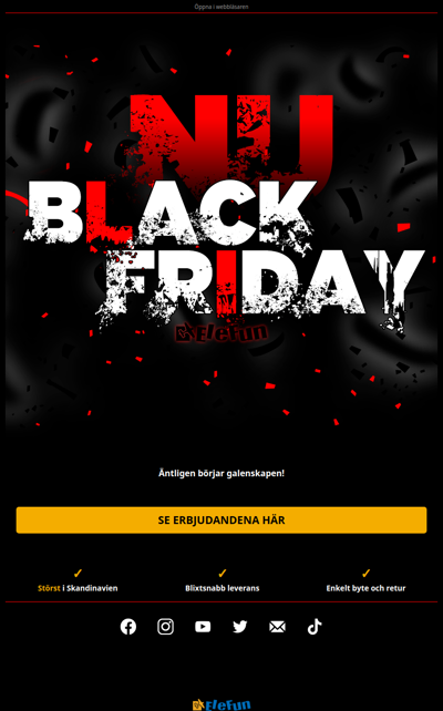 Black Friday på Elefun börjar NU! 🖤🖤🖤