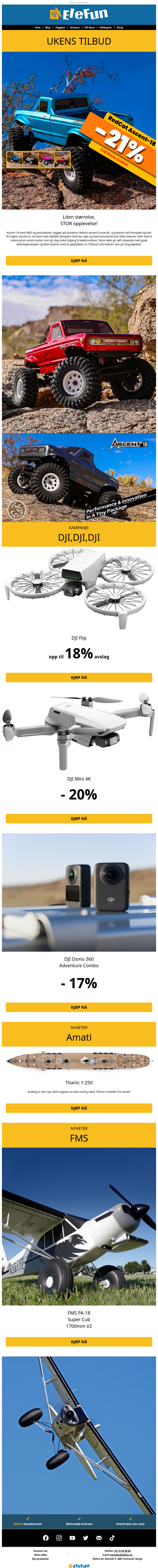 RedCat -21%  og DJI kampanje