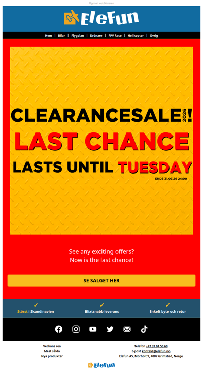 Last chance Clearance Sale 2026! 🛒🏃