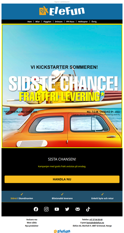 Nu, senast onsdag den 1 juni