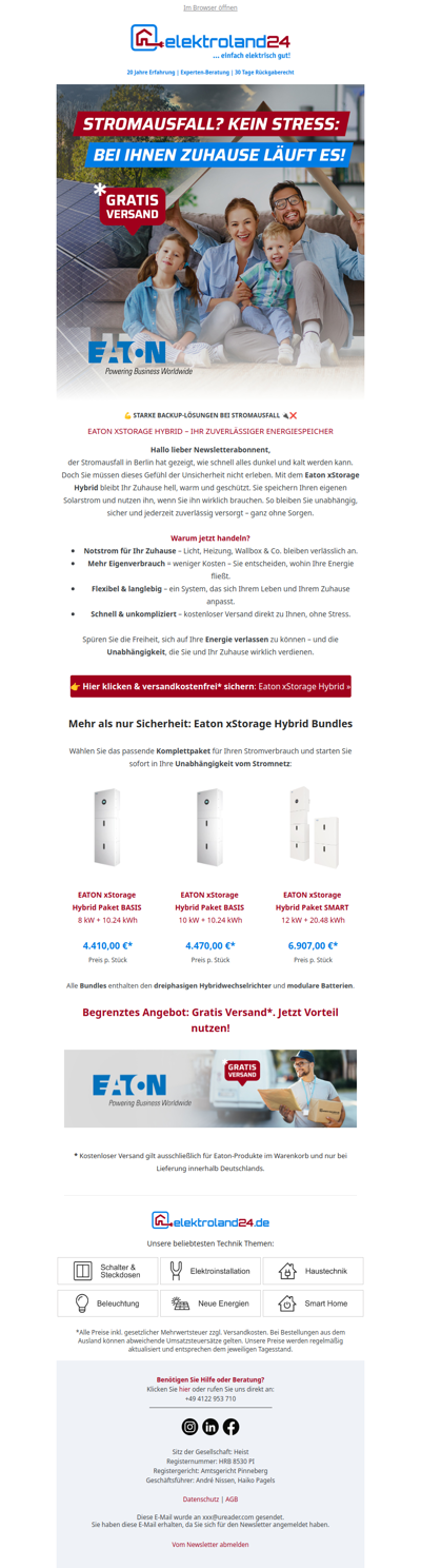 Stromausfall? Kein Stress mit Eaton!
