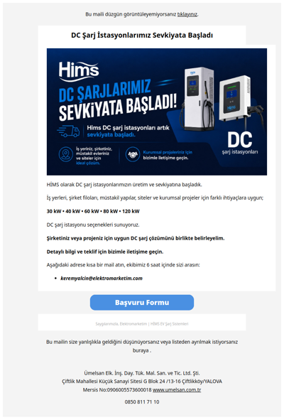 DC Şarj İstasyonlarımız Sevkiyata Başladı | 30–120 kW Güç Seçenekleri