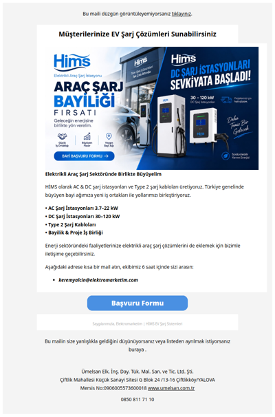 AC & DC Şarj İstasyonlarında İş Ortaklığı Fırsatı