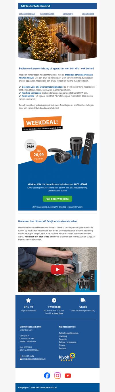 Scoor deze week KlikAanKlikUit voor een messcherpe prijs!