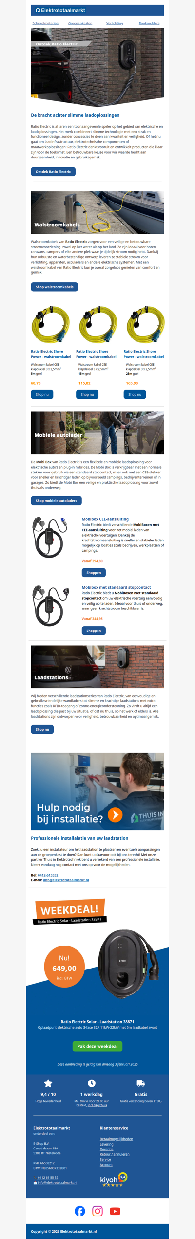 Veilig, snel en betrouwbaar laden met Ratio Electric!