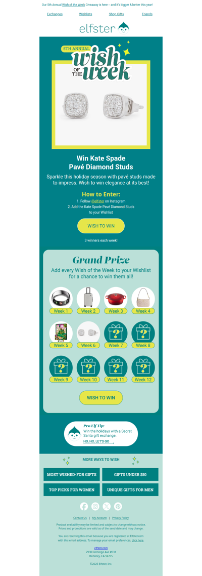 ✨ Wish of the Week ✨ Win Kate Spade Pavé Diamond Studs