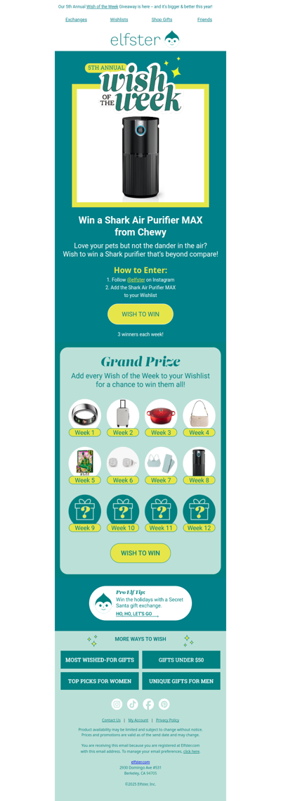 ✨ Wish of the Week ✨ Win a Shark Air Purifier MAX from Chewy