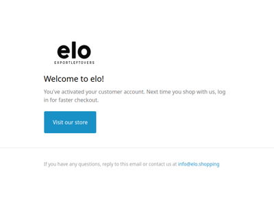 Customer account confirmation