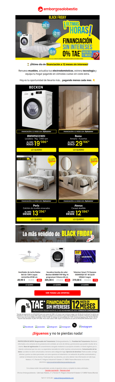 🔥¡Solo HOY! Financiación 12 meses SIN INTERESES 😱