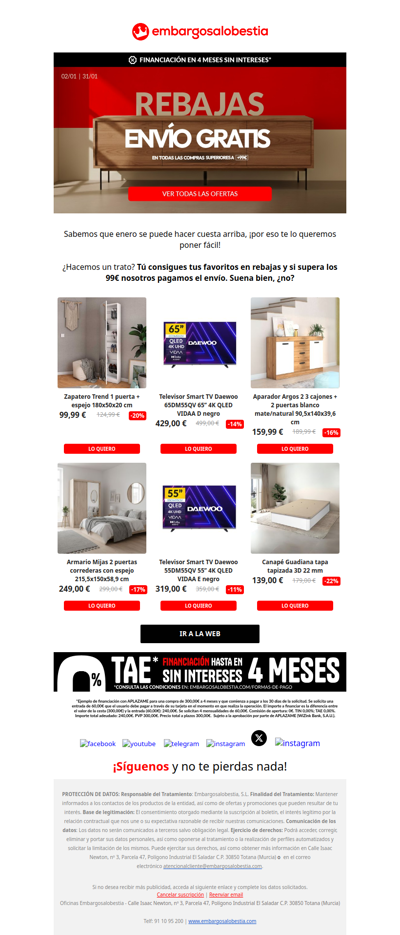 Pedido +99€ = ENVÍO GRATIS 🤯