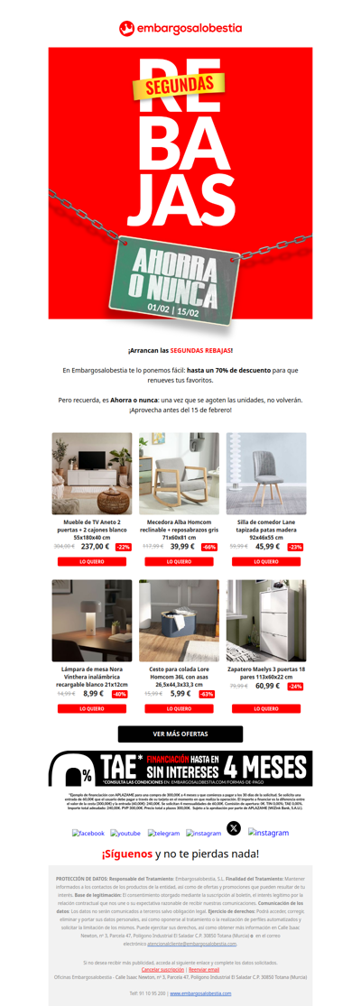 ⏳ ¡AHORRA O NUNCA! Hasta -70%