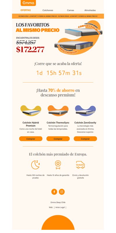 🚨 ¡Últimos días de nuestros colchones al mismo precio! 🚨