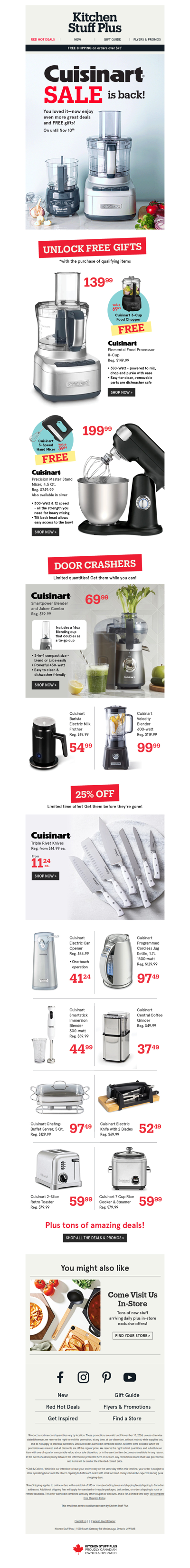 Back & Better: Cuisinart Sale On Now!