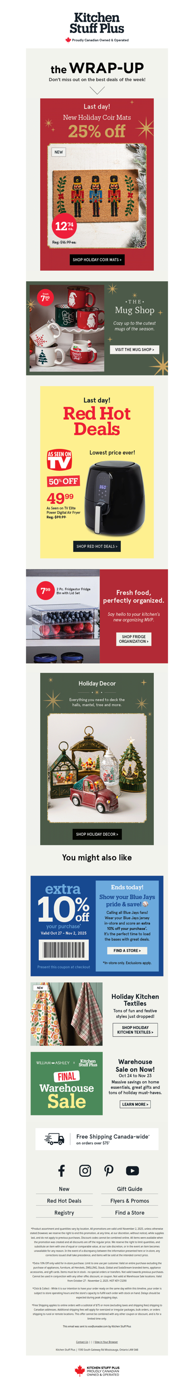 Almost Gone! 25% Off Holiday Coir Mats ⛄