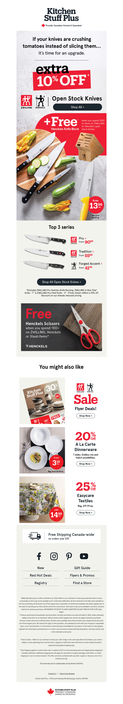 Knife Upgrade? Enjoy EXTRA 10% OFF