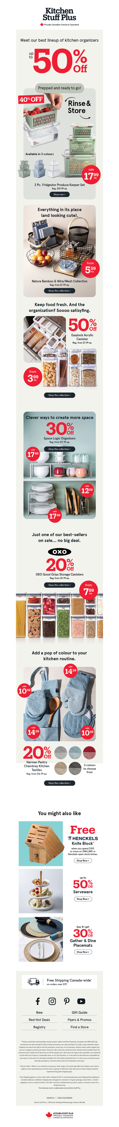 🚨 Up to 50% OFF Kitchen Organizers