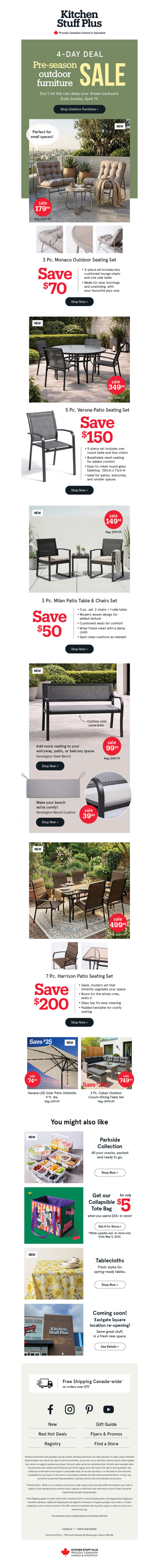 Pre-Season Patio SALE ➡️