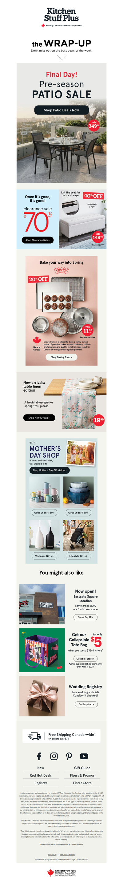 Patio Deals End Tonight!