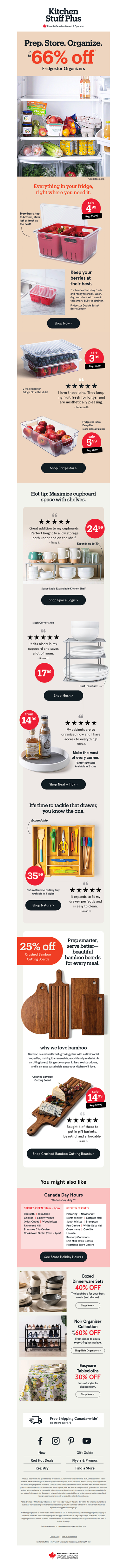 😱 Fridge Organizers: up to 66% OFF
