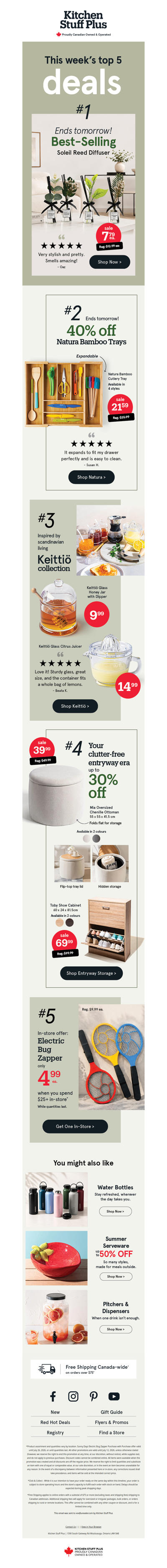 40% OFF Bamboo Drawer Trays 🔥