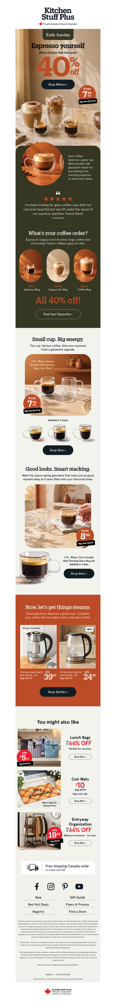TGIF: Treat Your Coffee to 40% OFF