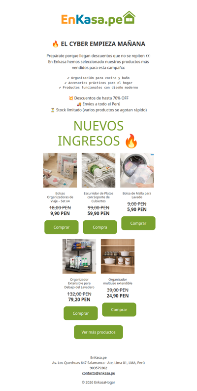 👀 Mañana empieza el Cyber Enkasa