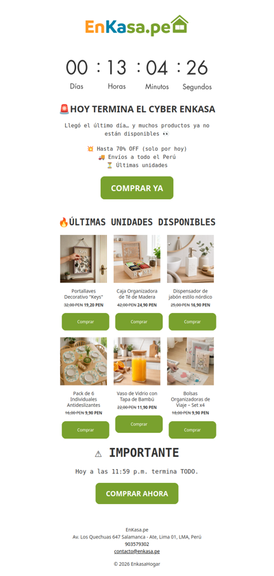 🚨 HOY termina el CyberEnkasa