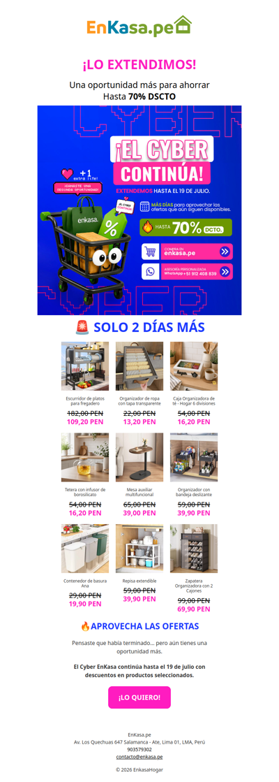 🎉 ¡Lo extendimos! El Cyber continúa por pocos días más