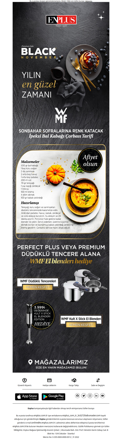 WMF Düdüklü Tencere Alana WMF EL Blenderı Hediye