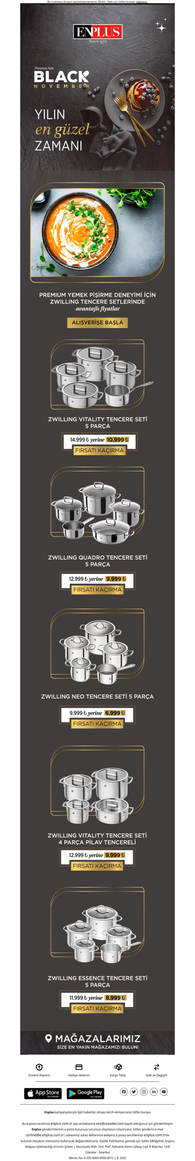 Zwilling Tencere Setlerinde Avantajlı Fiyatlar