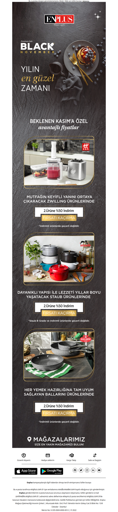 Zwilling - Staub - Ballarini Ürünlerinde 2. Ürüne %50 İndirim🌠