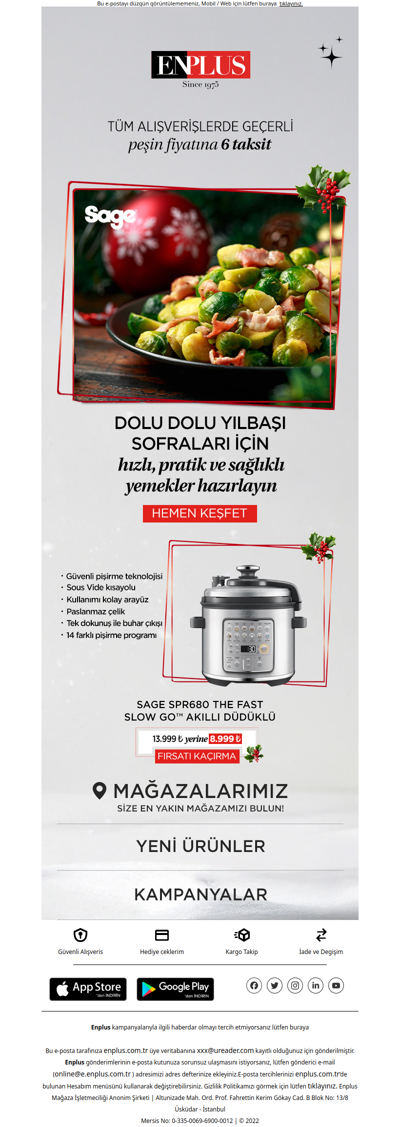 Yılbaşı Sofralarınız İçin Hızlı ve Sağlıklı Yemekler Hazırlayın🍲