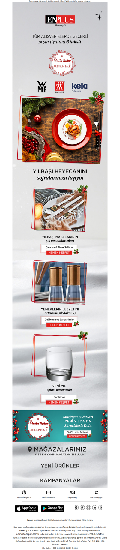 Yılbaşı Heyecanını Sofralarınıza Taşıyın 🎁