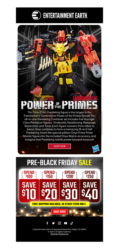 Predaking Returns: All Five Figures Included!