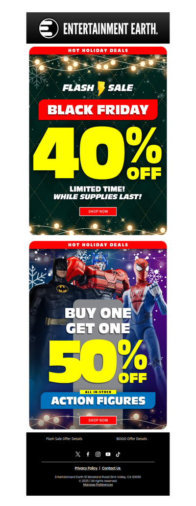 Flash Sale + BOGO 50% OFF Action Figures 🚨