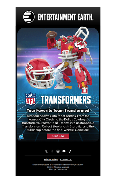 Your NFL Teams, Now in Robot Form 🤖🏈