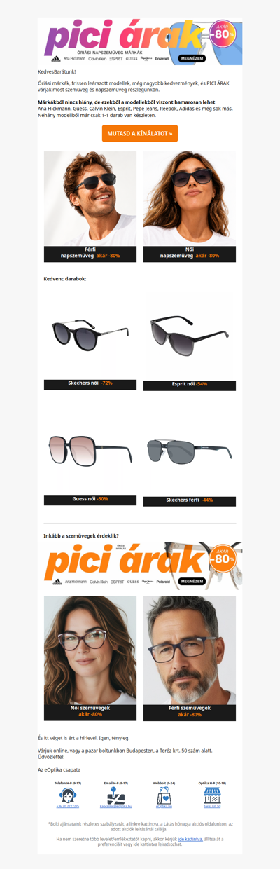 ☀️ Akár -80% Calvin Klein, Esprit, Guess, Skechers