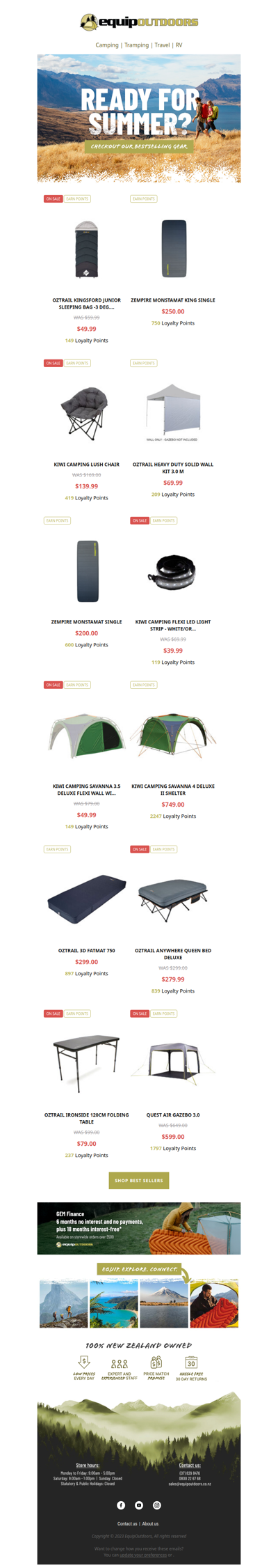 Upgrade Your Gear for Summer! ☀️