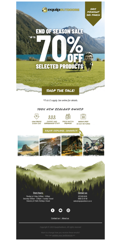 🏕️ End of Season SALE starts NOW!